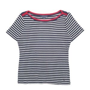 Tommy Hilfiger Striped Boatneck Tee - Women’s Medium